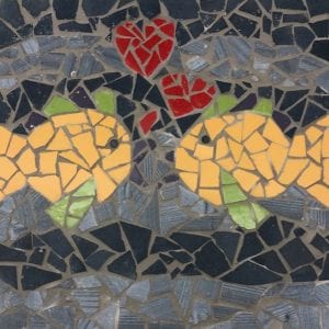 Fishies-in-love mosaic