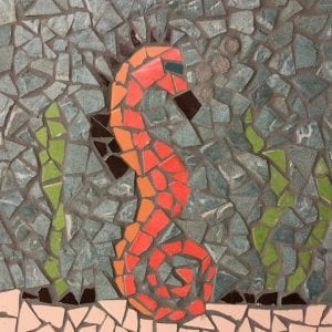 Seahorse mosaic