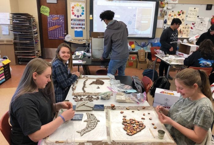 More mosaics created by Waterford High School Students