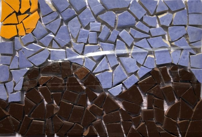 NHAMS seascape mosaic, pregrout